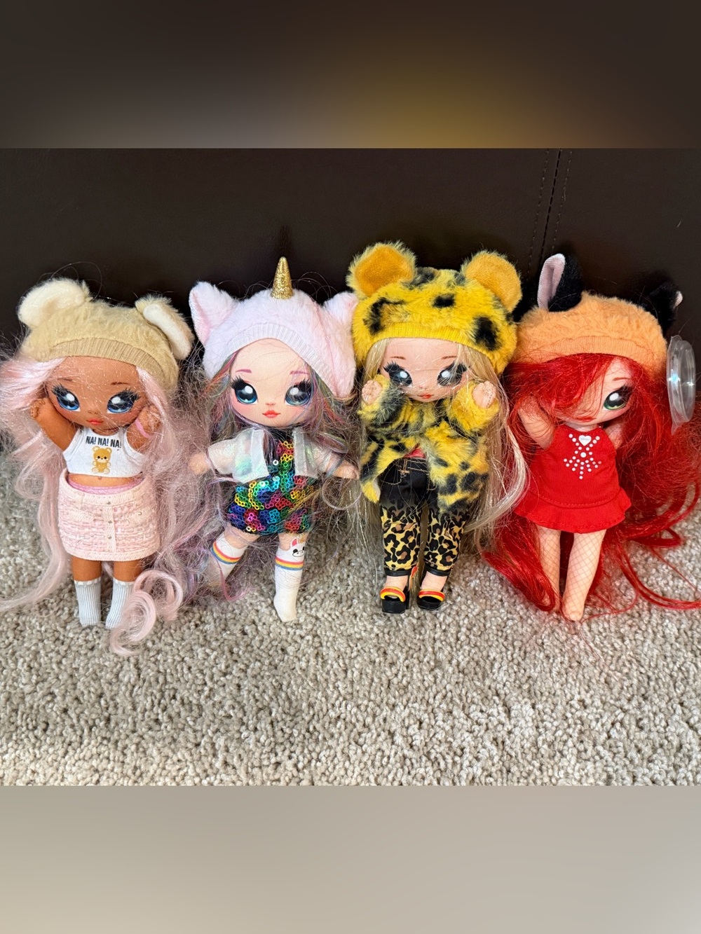 Na! Na! Na! Surprise Doll Lot of 4 Soft Fashion Dolls Bundle
